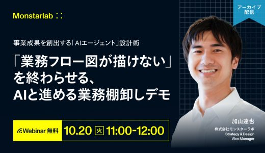 「業務フロー図が描けない」を終わらせる、AIと進める業務棚卸しデモ 〜事業成果を創出する「AIエージェント」設計術〜